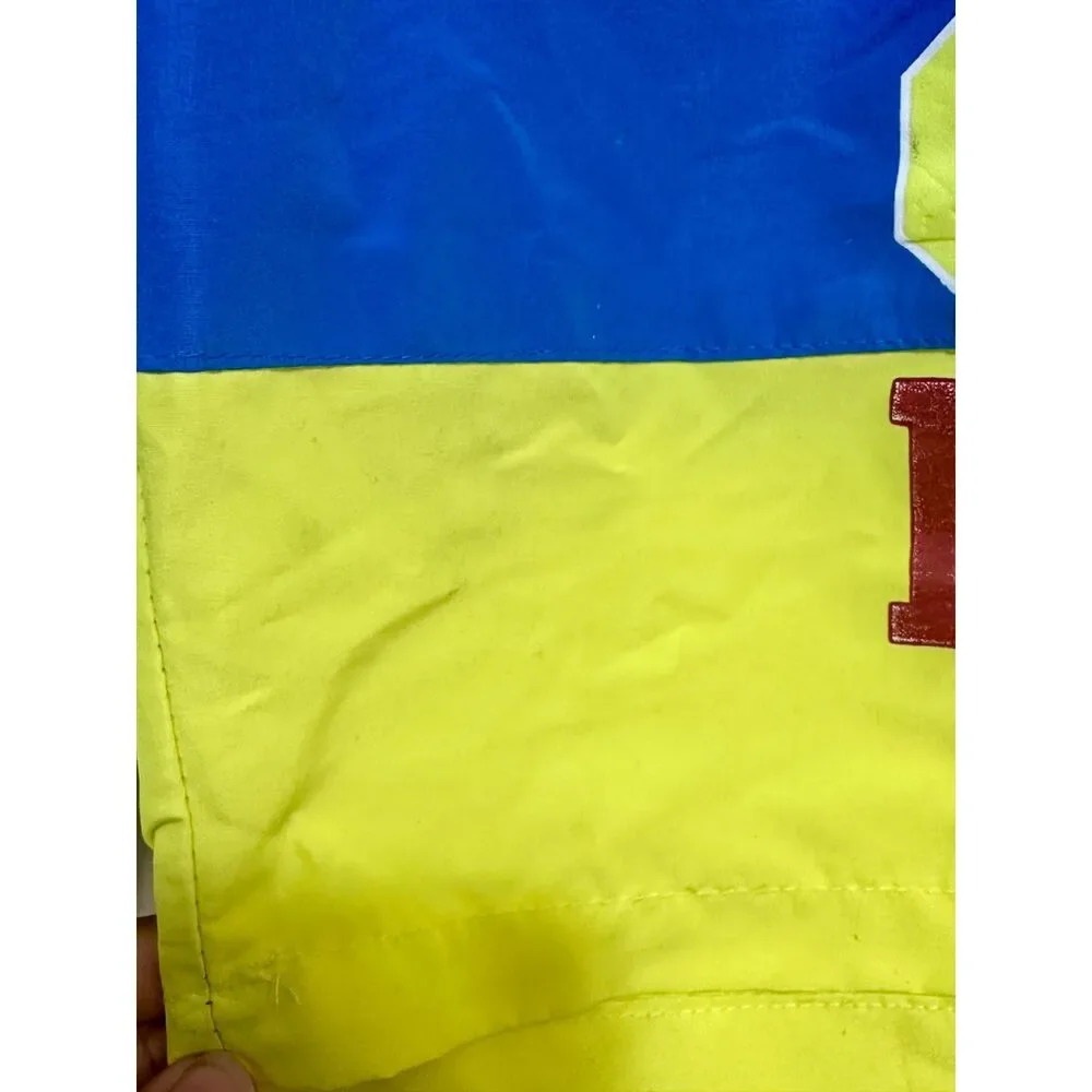 Aeropostale Men’s Swim Trunks‎ Small Blue Yellow Board Shorts AERO NY